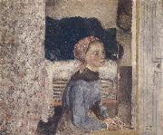 Camille Pissarro Young Farmgirl France oil painting artist